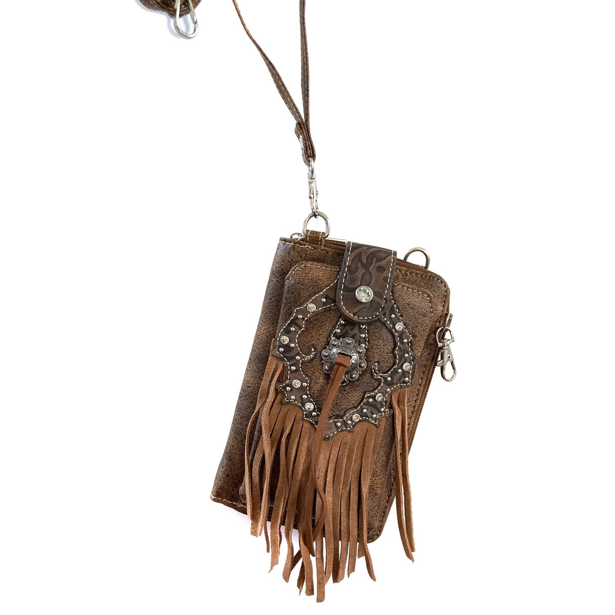 Western Fringe Women's Crossbody Phone Wallet - UnLaced Boutique