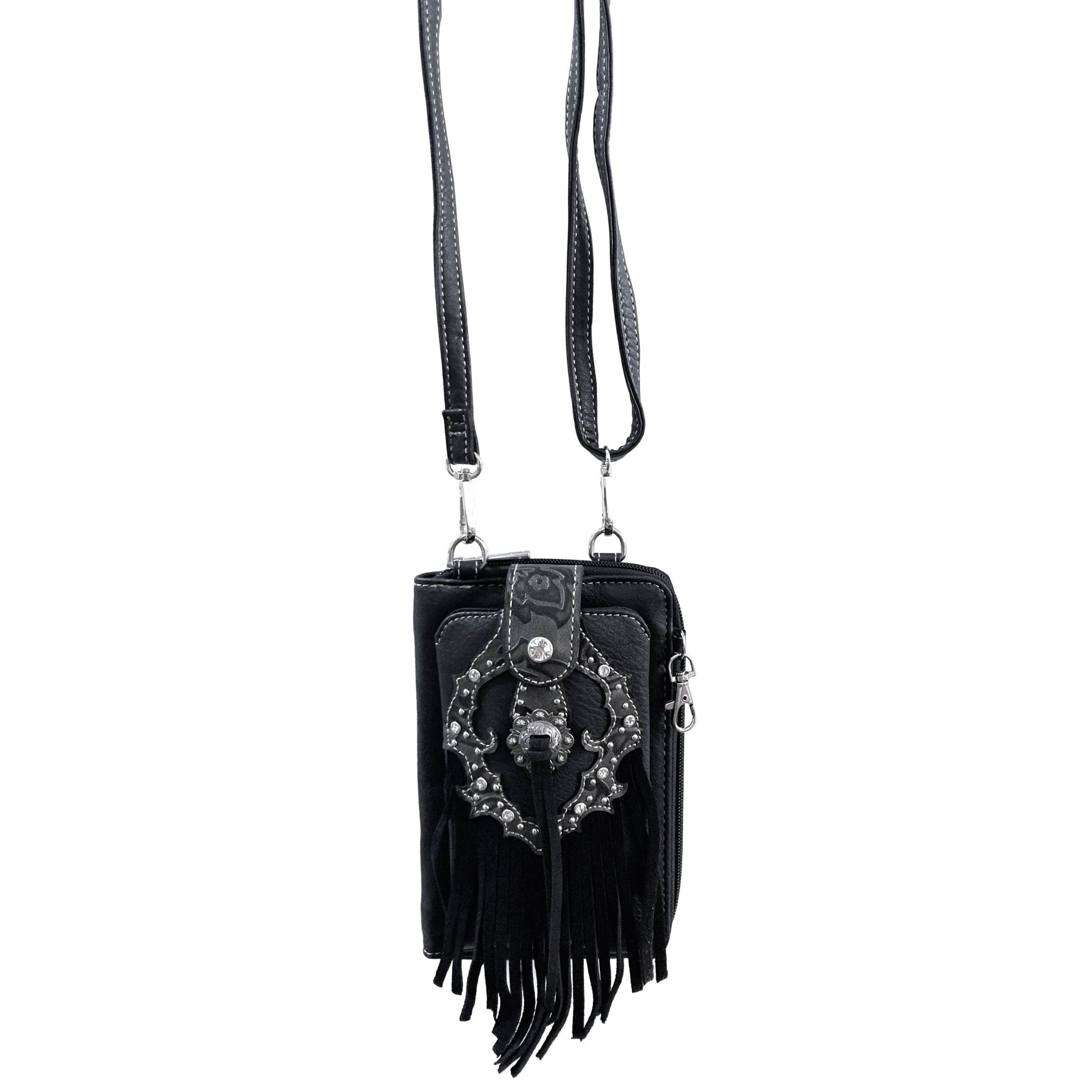 Western Fringe Women's Crossbody Phone Wallet - UnLaced Boutique
