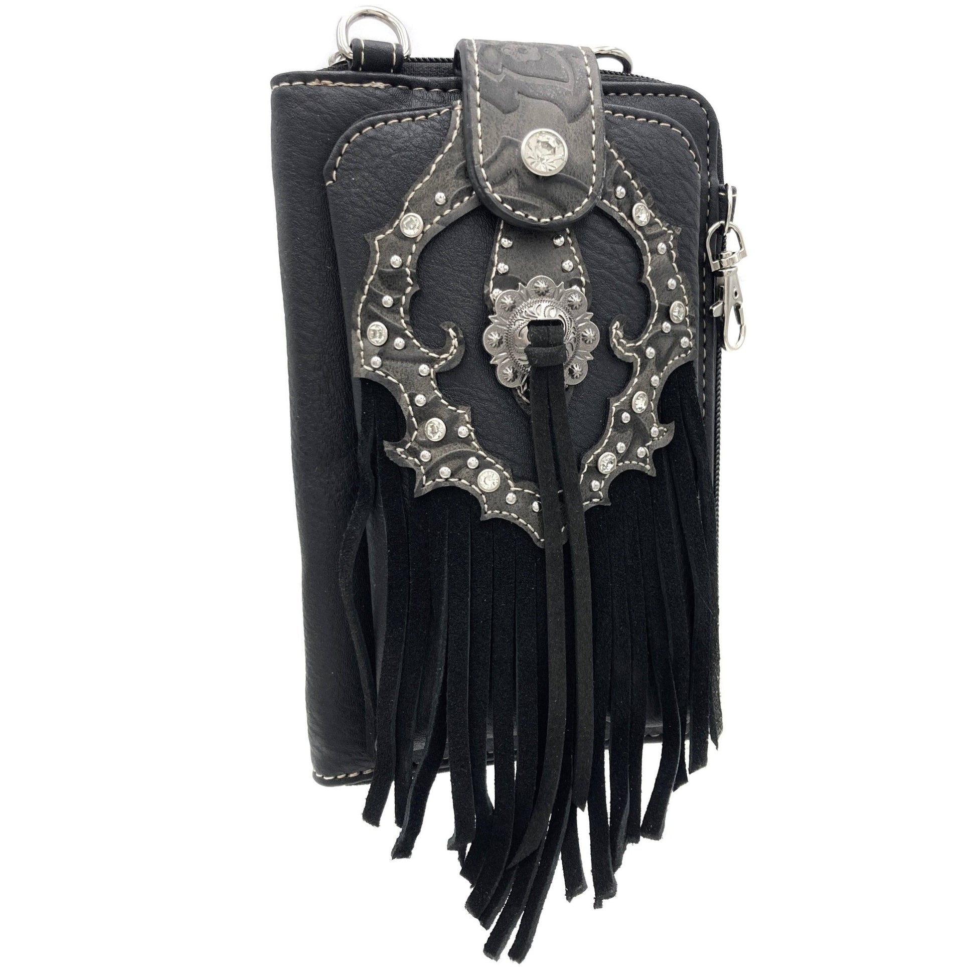 Western Fringe Women's Crossbody Phone Wallet - UnLaced Boutique