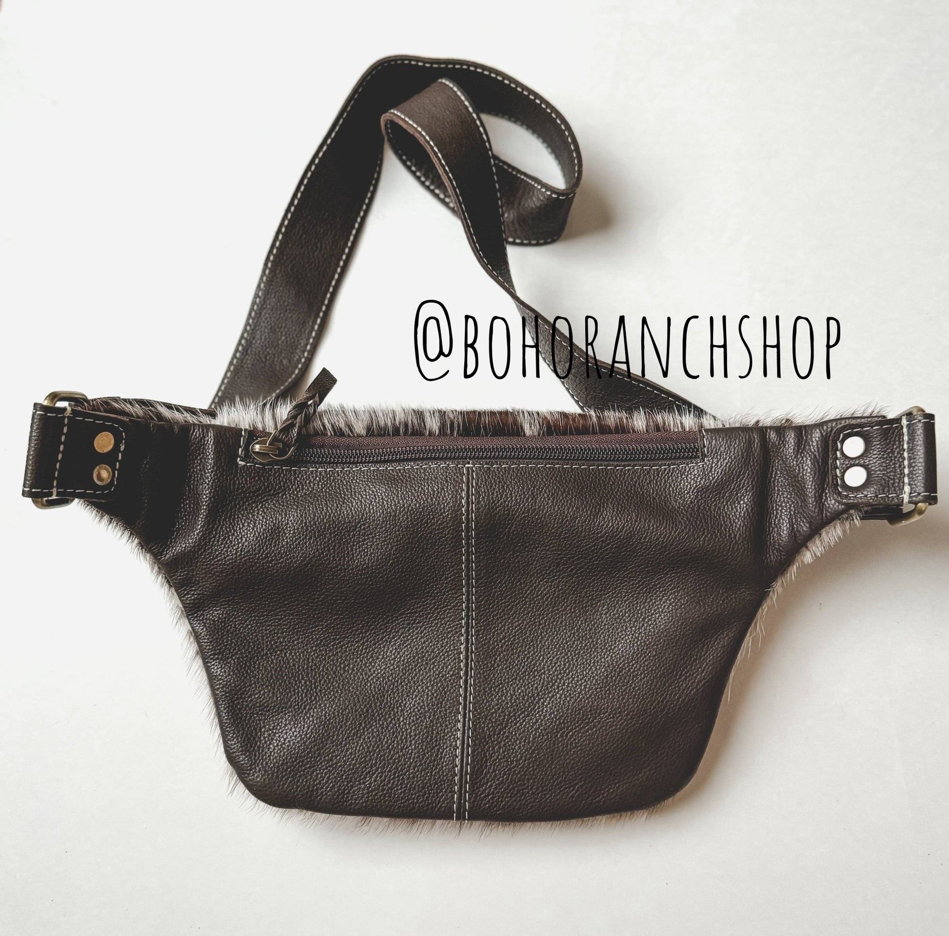 Western Hairon Cowhide Fanny Pack - bum bag sling bag - UnLaced Boutique