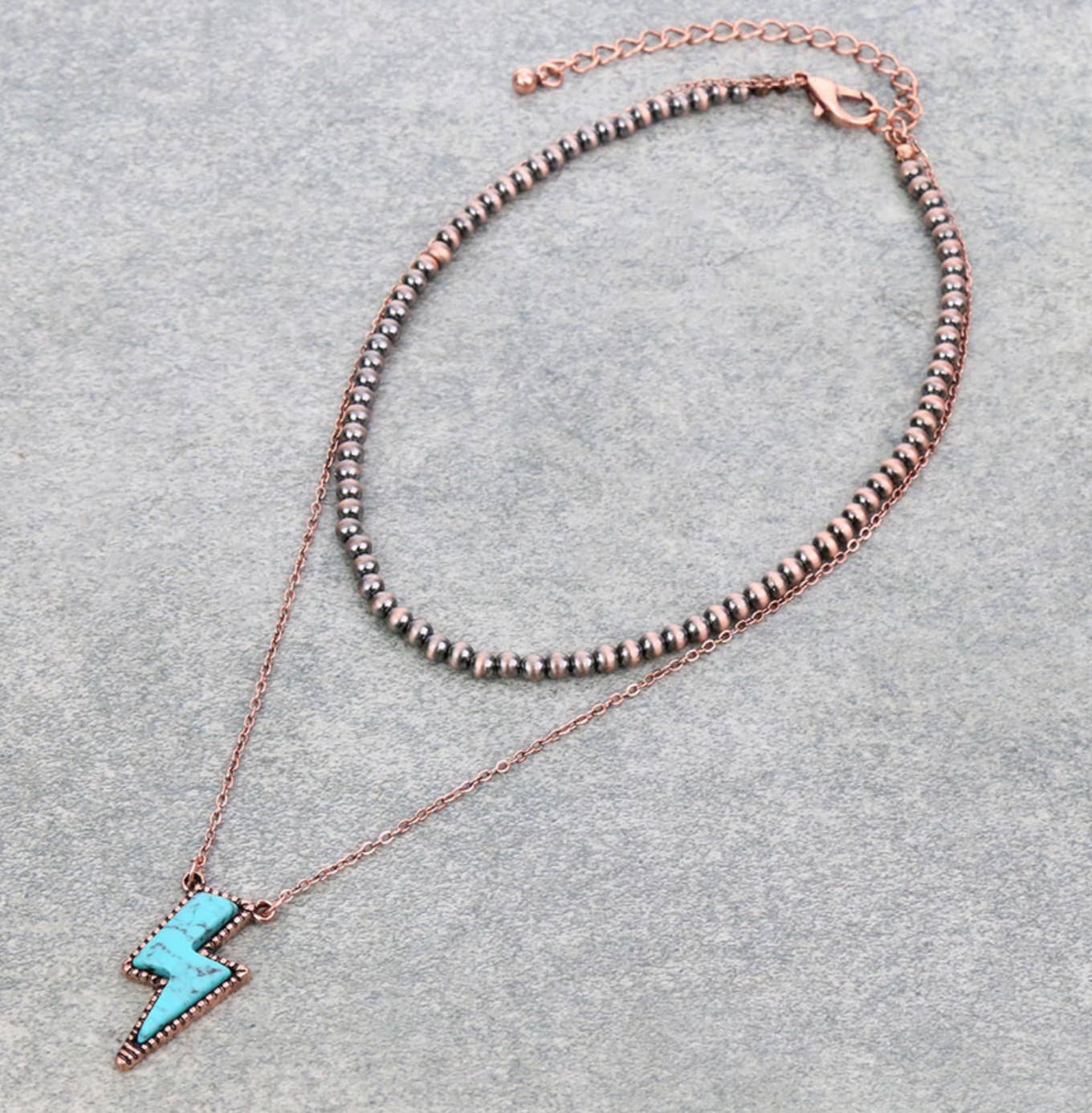 Western Layered Lighting Bolt Necklace Choker - UnLaced Boutique