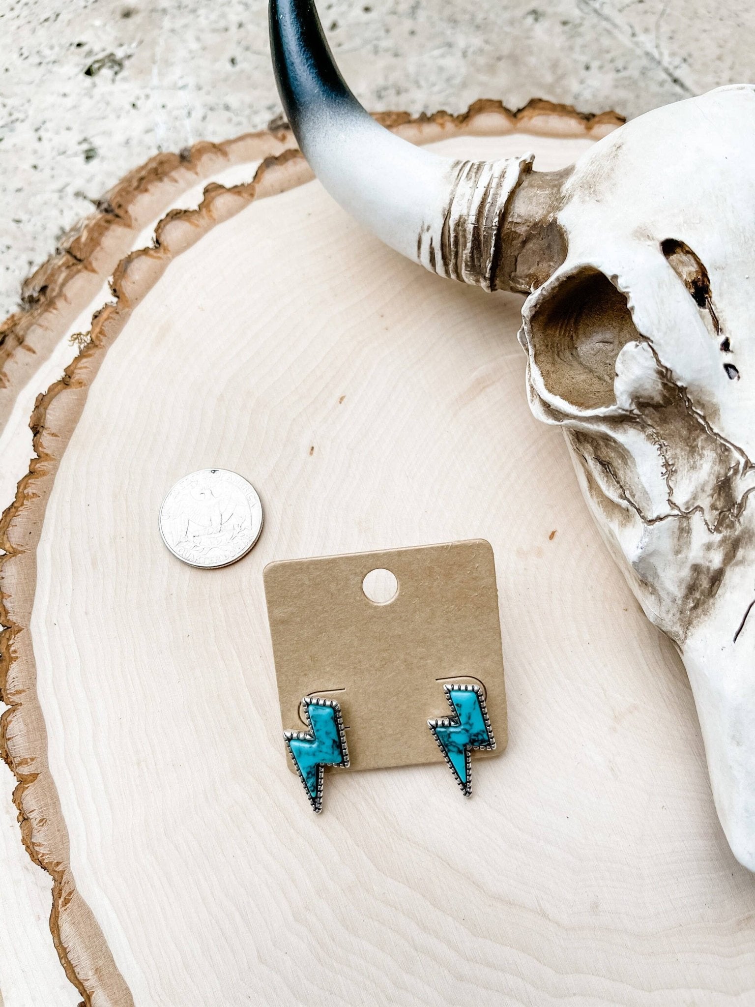 Western Lightning Bolt Thunder Earrings - UnLaced Boutique