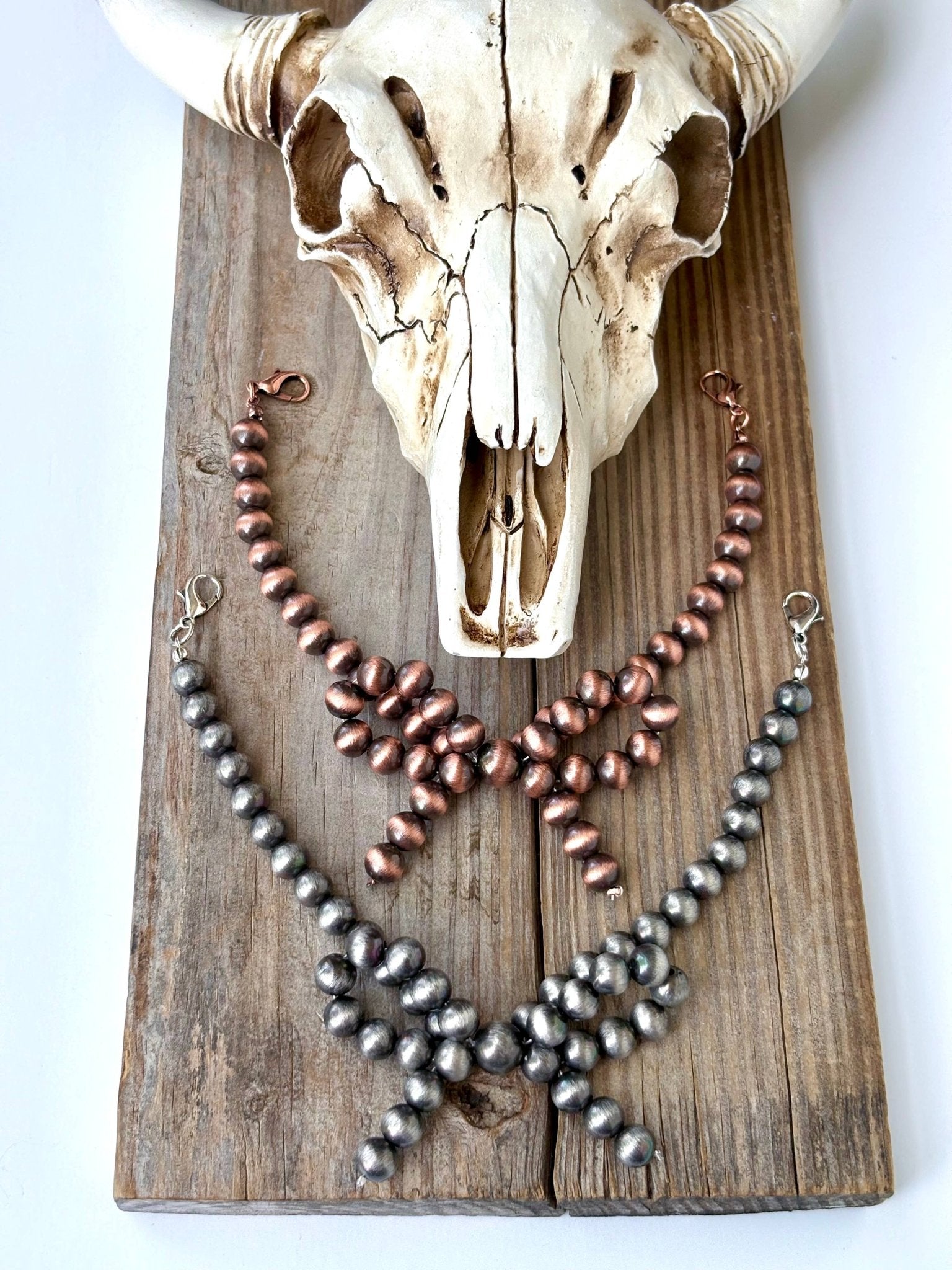 Western Navajo Pearl Coquette Bow Hat Chain Band - UnLaced Boutique