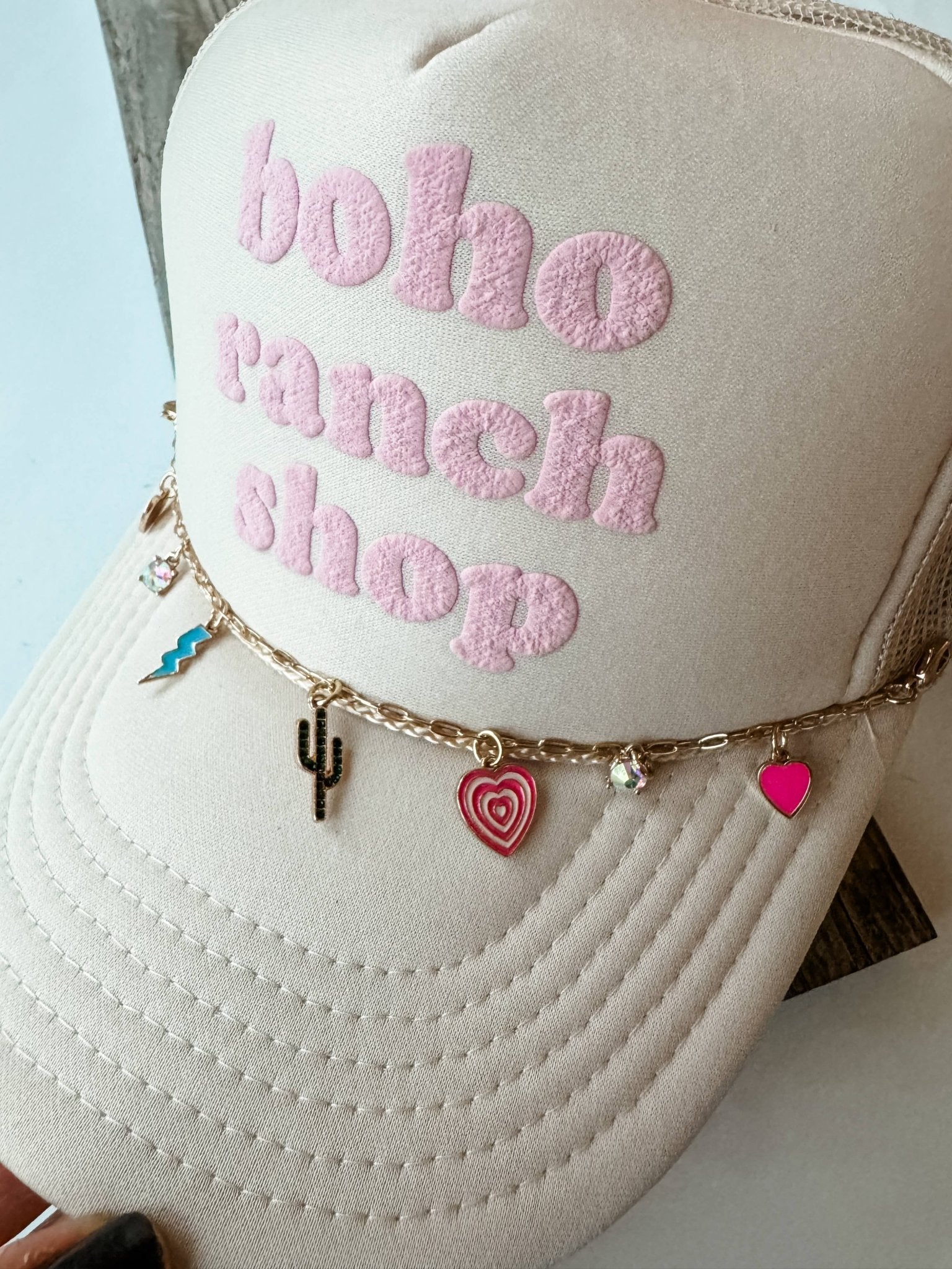 Western Pendant Charm Trucker Hat Chain | Hat Band - UnLaced Boutique
