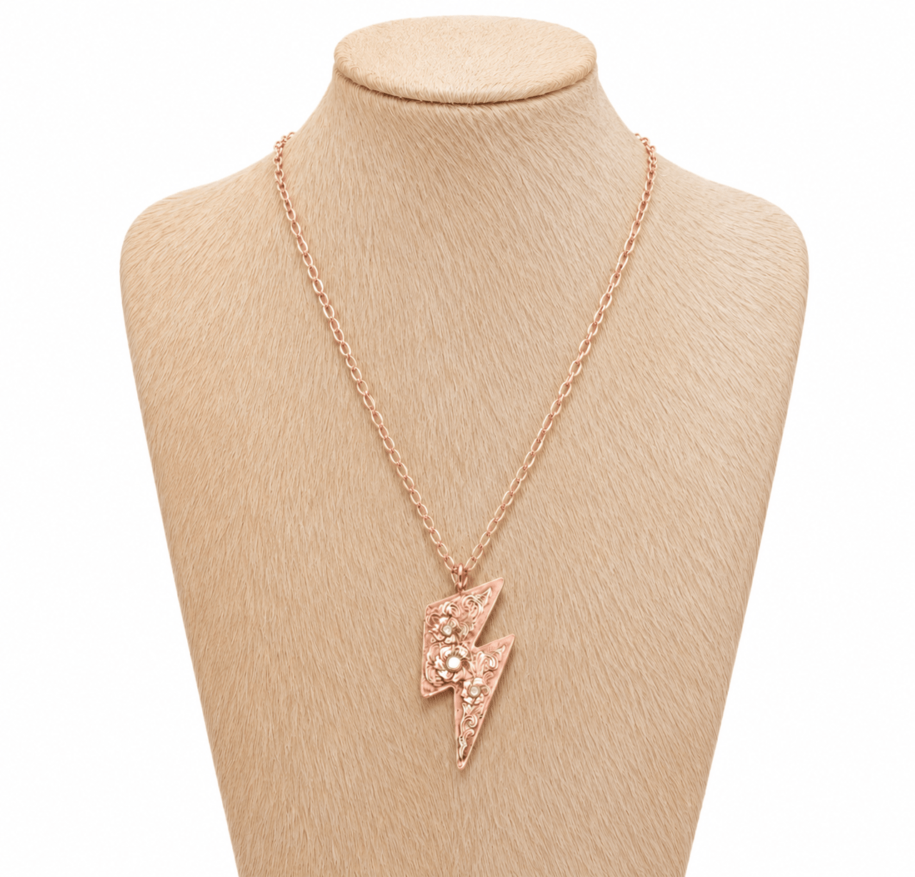 Western Style Rodeo, Lightning Turquoise Pendant Necklace - UnLaced Boutique