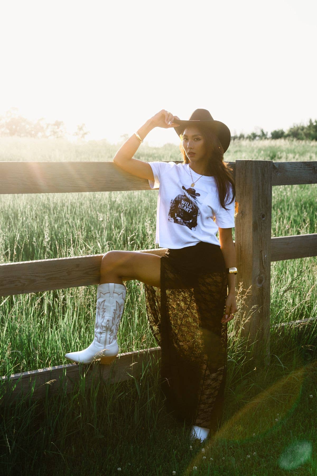 White Wild Heart Graphic Tee - UnLaced Boutique