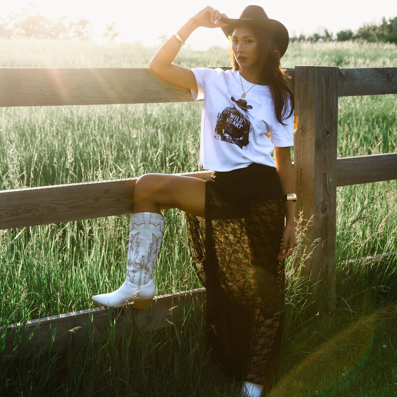 White Wild Heart Graphic Tee - UnLaced Boutique