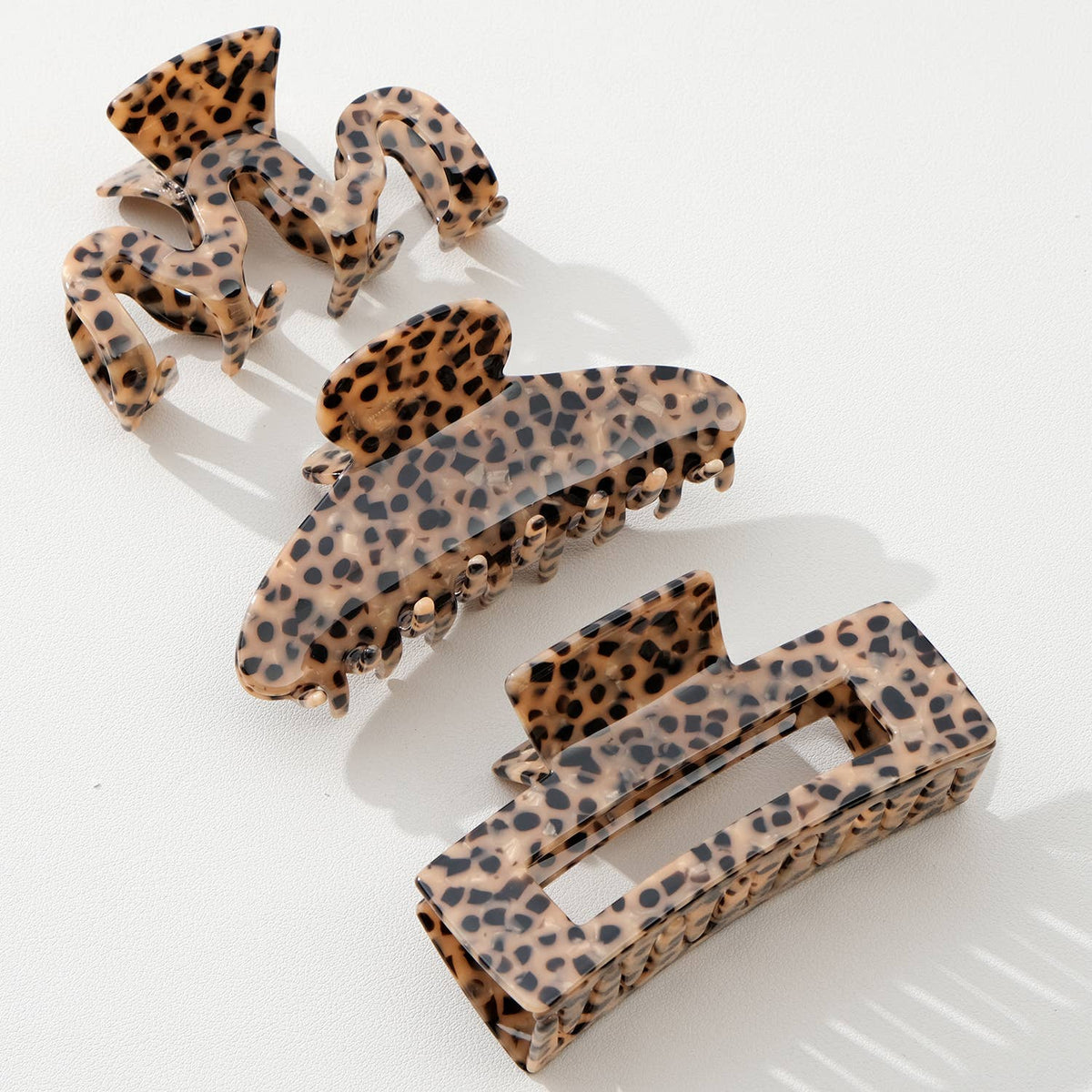 Wild Leopard Large - Assorted Claw Clips - Assorted - UnLaced Boutique