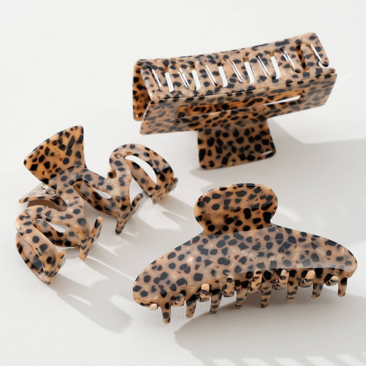 Wild Leopard Large - Assorted Claw Clips - Assorted - UnLaced Boutique